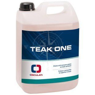 Засіб для очищення тика 5 л Teak One Osculati глибоке очищення видалення плям масла мастила та бруду для тикових поверхонь 65.742.01 фото