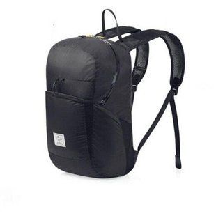 Рюкзак компактний Naturehike Ultralight NH17A017-B 22 л чорний вага 170 г матеріал 30D нейлон водонепроникний 6927595725092 фото