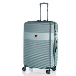 Чемодан Swissbrand Cairo (M) Teal (SWB_LHCAI503M) 65 л жорсткий корпус ABS-пластик 4 колеса TSA замок гелеві ручки 3.6 кг для аві DAS301349 фото