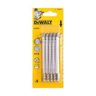 Полотно пиля для деревини DeWALT DT2052 5 шт HCS для лобзиків довжина 116 мм товщина 65 мм DT2052 фото