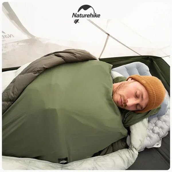 Підкладка для спального мішка Naturehike CNH22SD016 нейлон зелена розмір 210 х 80 см вага 128 г влагостойкий новий 6975641885818 фото