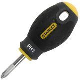Викрутка FatMax з довжиною жала 30 мм під шліц Ph1 STANLEY 0-65-406 матеріал сталь професійне використання ручка багатокомпонентн 0-65-406 фото