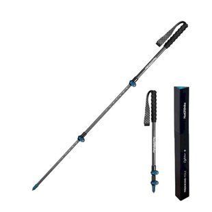 Трекінгова палиця Naturehike ST10 NH19S010-T 120 см блакитна трисекційна вага 140 г карбонова для активного туризму 6927595735206 фото