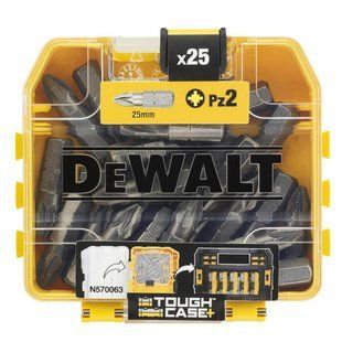 Набір біт DeWALT DT71521 тип шліца Pozidriv довжина 25 мм упаковка - футляр TSTAK 25 штук тип Pz2 DT71521 фото