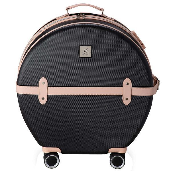 Чемодан Semi Line 24" (М) Чорний/Рожевий Крем T5671-3 з кодовим замком 4 колеса ABS-пластик обсяг 49 л для подорожей 3 кг вага DAS302671 фото