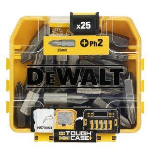 Набір біт DeWALT DT71522 тип шліца Phillips довжина 25 мм кількість 25 шт. упаковано у футляр TSTAK DT71522 фото