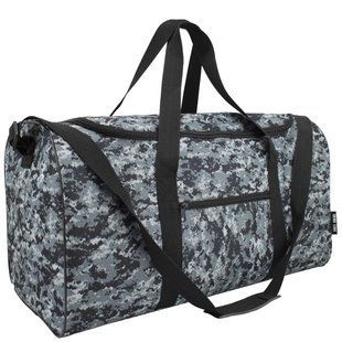 Сумка дорожня Semi Line 52 Black Camo A3032-5 для фітнесу та подорожей 52 л поліестер м'яка підкладка боковий кишеня на блискавці DAS302169 фото