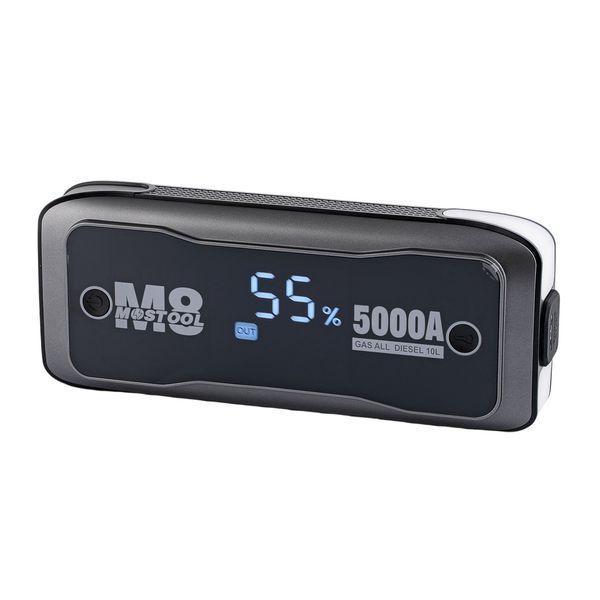 Пускове пристрій Jump Starter для авто MOSTOOL M8 5000A 8880Wh 24000mAh з LED ліхтарем і павербанком компактний та потужний JSM8 фото