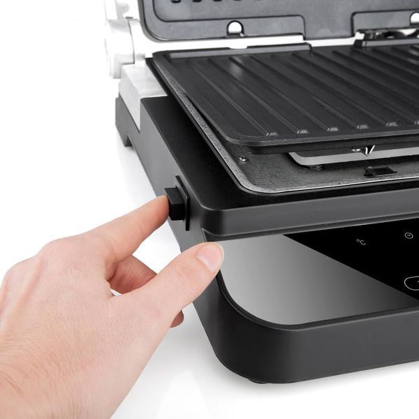 Гриль BLACK+DECKER BXGR2000E потужність 2000 Вт універсальний 2 пластини нержавіюча сталь цифровий екран BXGR2000E фото