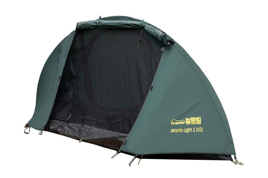 Намет Tramp Bicycle Light 1 v2 green UTRT-033 універсальний легкий 2 входи 2.3 кг 100 х 240 х 100 см двошаровий всесезонний UTRT-033 фото
