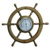 Термометр-штурвал 320 мм латунь Foresti & Suardi інтер'єрний подарунок від 0&deg;C до +140&deg;C Італія новий стан 2245.L фото