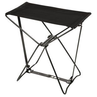 Стілець розкладний Bo-Camp Fishing Stool Compact Black (1204580) для риболовлі та відпочинку макс. навантаження 100 кг сталь DAS301535 фото