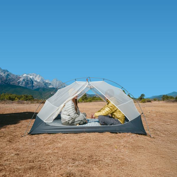 Намет двомісний ультралегкий Naturehike Mongar UL CNK2550WS016 коричневий для трьох сезонів вага 1.53 кг водостійкість 30000 мм 6927595770399 фото