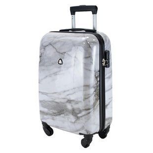 Чемодан Semi Line 20" (S) Білий Мармур T5731-1 з кодовим замком 4 колеса полікарбонат 41 л ручна кладь унісекс DAS303339 фото