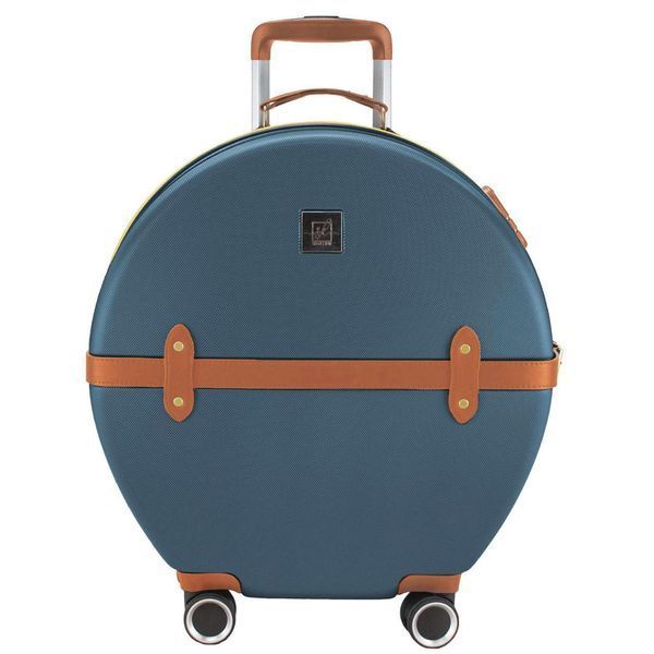 Чемодан Semi Line 24" (M) Blue/Brown T5672-3 для подорожей 49 л жорсткий ABS з кодовим замком 4 колеса вага 3 кг DAS302675 фото