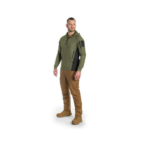 Кофта тактична Helikon-Tex RANGE HOODIE - TopCool оливковий розмір M для військових весна/осінь 459 г BL-BRH-TC-0201A-B04 фото