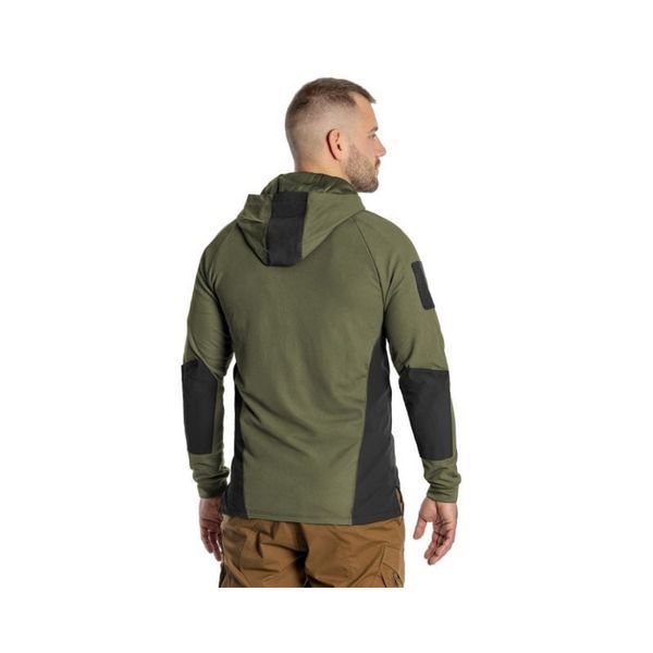 Кофта тактична Helikon-Tex RANGE HOODIE - TopCool оливковий розмір M для військових весна/осінь 459 г BL-BRH-TC-0201A-B04 фото