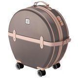 Чемодан Semi Line 24" (M) Коричневий/Рожевий Крем T5673-3 для авіаперелітів з кодовим замком 4 колесами об'єм 49 л вага 3 кг DAS302679 фото