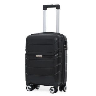 Чемодан Semi Line 20" (S) Чорний (T5618-1) для авіаперельотів поліпропілен 4 колеса кодовий замок 31 л 2.15 кг новий DAS302317 фото