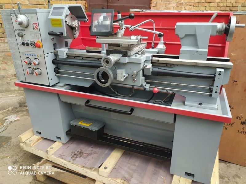 Токарний станок по металу Holzmann ED 1080ADIG потужність 2200 Вт вага 630 кг діаметр отвору 52 мм ED1080ADIG_400V фото