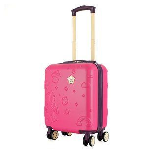 Дитячий чемодан Semi Line 16" (XS) Рожевий/Чорний (T5881-1) на 4 колесах для авіаперельотів вага 2.0 кг об'єм 19 л DAS303609 фото