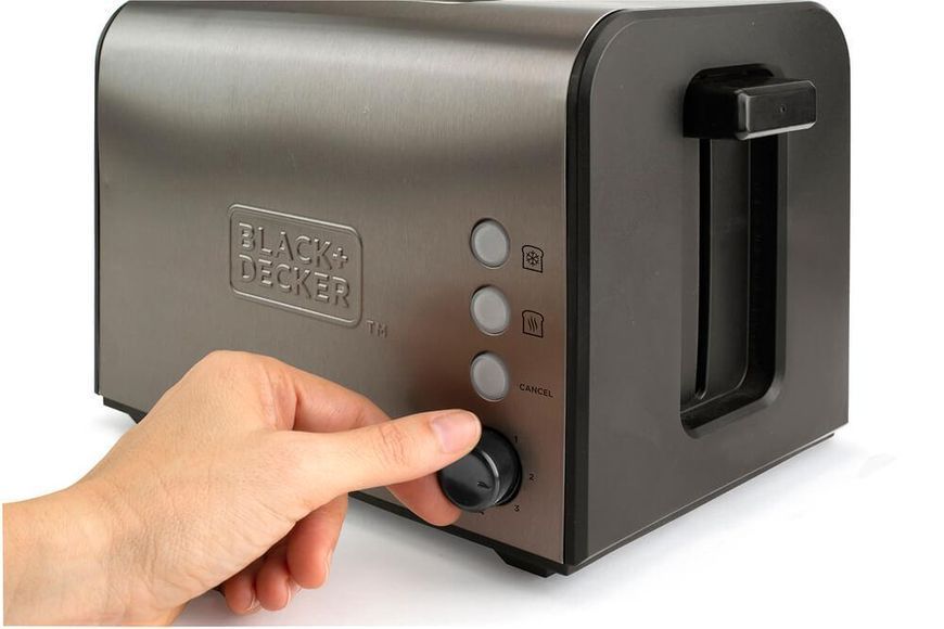 Тостер BLACK+DECKER BXTO900E потужність 900 Вт 7 режимів 2 отделения нержавеющая сталь вес 1.38 кг BXTO900E фото