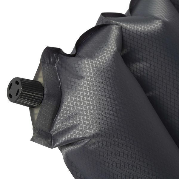 Надувний килимок Bo-Camp Delux 185x50x6.3 см сірий TPU покриття RipStop для кемпінгу та туристичних походів трьохсезонний DAS301632 фото