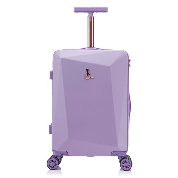 Валіза Semi Line 24" (M) Фіолетова (T5914-2) об'єм 60 л 4 колеса кодовий замок легка та міцна матеріал ABS-пластик DAS303373 фото