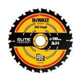 Диск пиляльний ELITE EXTREME DeWALT DT10304 діаметр 190 х 30 мм кількість зубів 24 угол заточки 18 градусів DT10304 фото