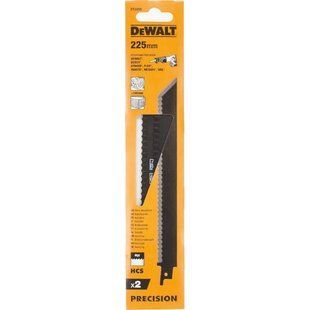 Полотно пильне для спеціальних матеріалів DeWALT DT2450 довжина 225 мм 6 TPI упаковка 2 шт максимальна товщина 100 мм DT2450 фото