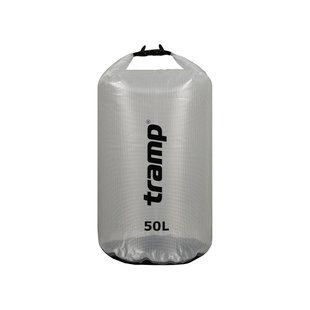 Гермомішок TRAMP PVC transparent 50л UTRA-107 прозорий для вещей и снаряжения водонепроникний легкий стильний UTRA-107 фото