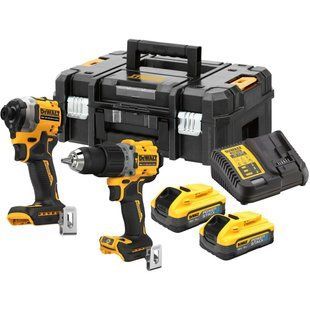 Набір з двох інструментів безщіткових DeWALT DCK2050H2T 18V XR Li-lon вага 10 кг ємність акумулятора 5 Ач тип двигуна безщітковий DCK2050H2T фото