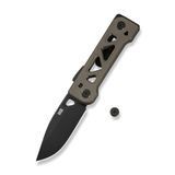 Ніж складаний Weknife Tyro WE24001-3 титанова рукоятка клинок CPM 20CV Drop Point SuperLock 108.8 г довжина клинка 73.8 мм WE24001-3 фото