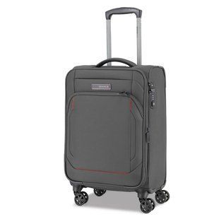 Валіза Swissbrand Celtic (M) Темно-сіра (SWB_LSCEL803M) з TSA замком 69 л водонепроникним кишенею розширювана на 4 колесах DAS302501 фото