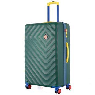 Валіза Semi Line 28" (L) Темно-зелена (T5805-3) 100 л 4 колеса кодовий замок ABS-пластик телескопічна ручка DAS303408 фото