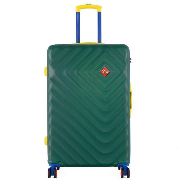 Валіза Semi Line 28" (L) Темно-зелена (T5805-3) 100 л 4 колеса кодовий замок ABS-пластик телескопічна ручка DAS303408 фото