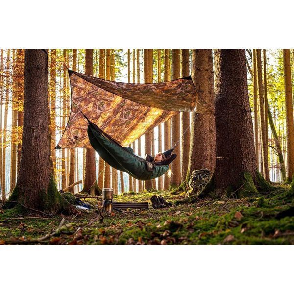 Тент Amazonas Traveller Tarp Forest 340 x 168 см 100% поліестер Ripstop водонепроникний 650 г AZ-3080008 фото