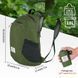 Рюкзак компактний надлегкий Naturehike Ultralight Naturehike NH17A012-B 18 л зелений нейлон 120 г водовідштовхувальний 6976507663762 фото 4