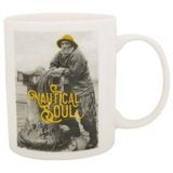 Кружка Nautical Soul Yellow керамічна біла з зображенням моряка 9.5 см Batela новий практична кераміка TY7072 фото