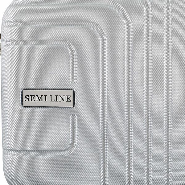 Б'юті-кейс Semi Line 18L Світло-сірий (T5762-1) для ручної поклажі ABS-пластик захисний для ділових поїздок розміри 30.5x31x16.5 DAS302940 фото