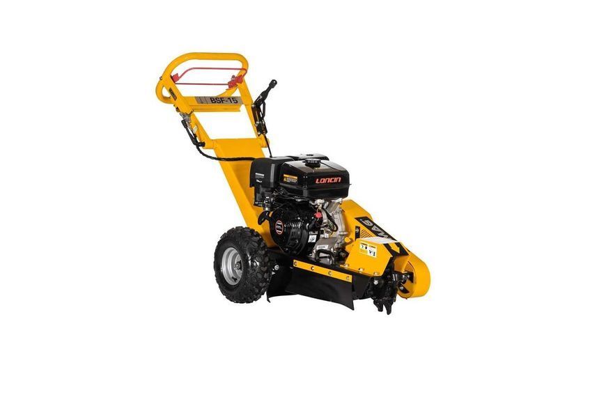 Подрібнювач пнів Lumag BSF 15 4-тактний бензиновий двигун Loncin 9 кВт ширина 80 см глибина подрібнення 235 мм вага 110 кг BSF-15 фото