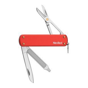 Мультитул NexTool Mini Pocket Knife червоний 5 функцій корпус алюмінієвий сплав 5052 нержавіюча сталь 420J2 розміри 64.5 x 18.3 x NE0142 фото