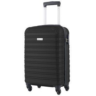 Чемодан Semi Line 20" (S) чорний T5636-1 з кодовим замком 4 колеса ABS-пластик для авіаперельотів 41 л DAS302602 фото