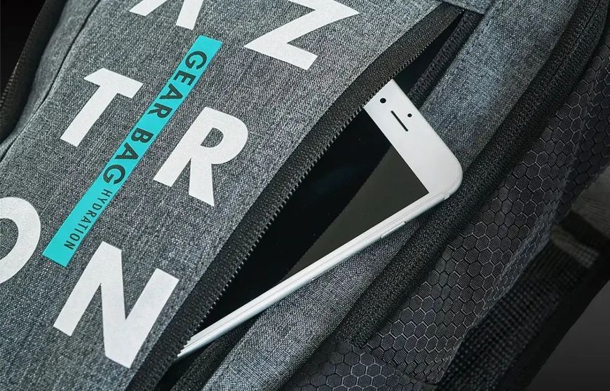 Сумка Aztron HYDRATION BAG 1.5 л для греблі з кишенею для телефону та регульованою трубкою водонепроникна з легким поясом AC-BH101 фото