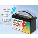 Литий-залізо-фосфатний акумулятор DEE SPAEK LiFePO4 12V 100 Ah Bluetooth (1280Wh) (BMS 100A) Чорний гарантія 36 міс. 100A BMS 123000799 фото