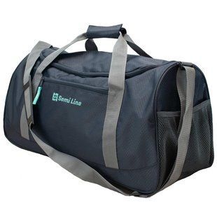 Сумка дорожня Semi Line 40 Navy/Grey (A3043-4) для фітнесу та подорожей водостійка 40 л 4 кишені 420D Polyester DAS303016 фото