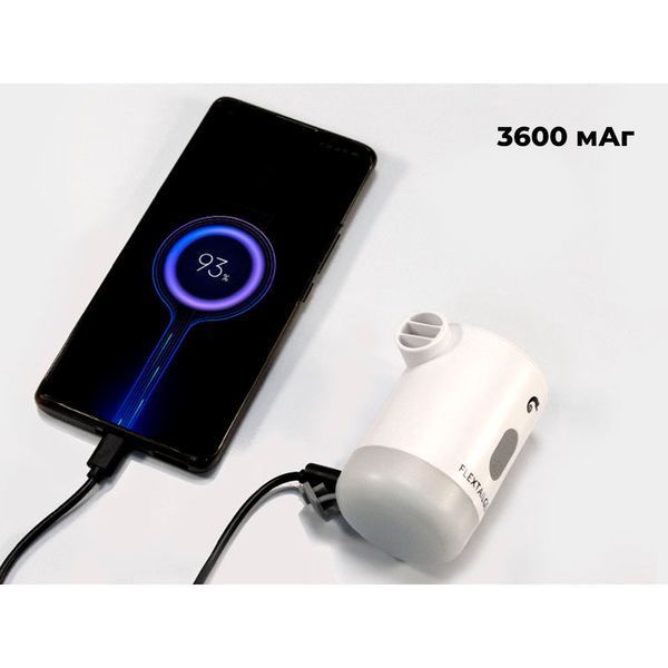 Насос-ліхтар-powerbank кемпінговий Flextail Max Pump 2 Pro чорний 4 в 1 USB зарядка IP55 150-300 л/хв MP2P4000-BK-i фото