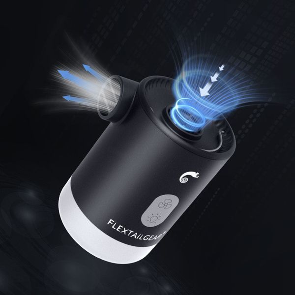 Насос-ліхтар-powerbank кемпінговий Flextail Max Pump 2 Pro чорний 4 в 1 USB зарядка IP55 150-300 л/хв MP2P4000-BK-i фото