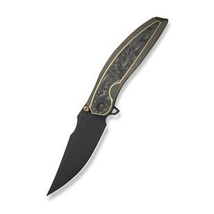 Ніж складаний Weknife Quinseris WE23093-2 вага 139.7 г матеріал руків'я титан 6Al4V + карбон тип замка Nested Frame Lock WE23093-2 фото