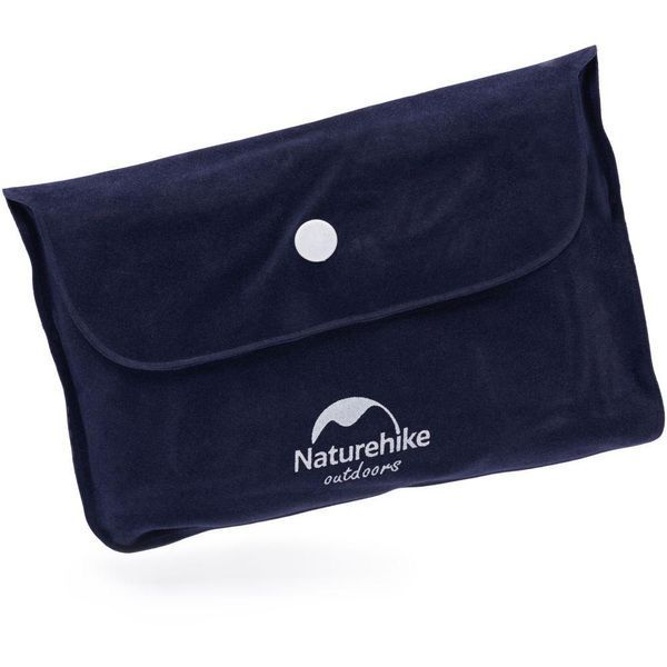 Подушка надувна Naturehike Square Inflatable NH18F018-Z темно-блакитний вес 85 г габарити 440*270 мм 6975641885504 фото